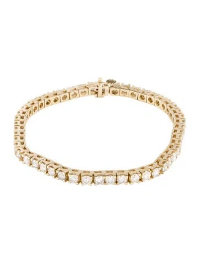 Pre-owned Bracelet 14k 7.50ctw Diamond Tennis , 7.75" In Multi