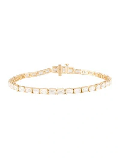 Pre-owned Bracelet 14k 7.50ctw Lab-grown Diamond Tennis , 6.5" In Multi