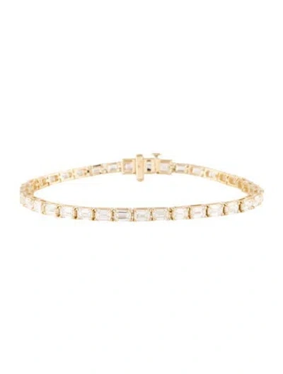 Pre-owned Bracelet 14k 7.50ctw Lab-grown Diamond Tennis , 6.5" In Multi