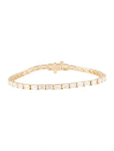 Pre-owned Bracelet 14k 7.50ctw Lab-grown Diamond Tennis , 6.5" In Multi