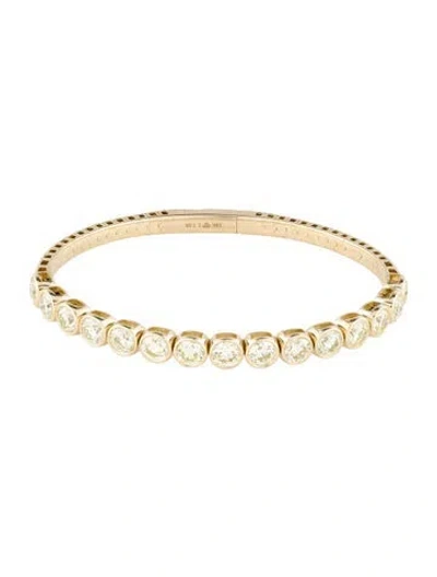 Pre-owned Bracelet 14k 7.55ctw Diamond Bangle , 7" In Multi