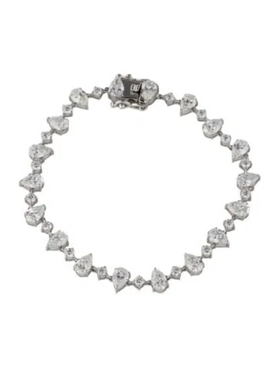 Pre-owned Bracelet 14k 7.55ctw Lab-grown Diamond Tennis , 6.75" In Multi