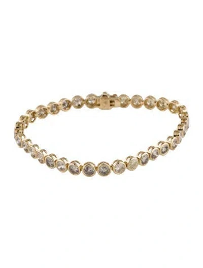 Pre-owned Bracelet 14k 7.60ctw Diamond Tennis , 6.75" In Multi