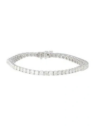 Pre-owned Bracelet 14k 7.60ctw Diamond Tennis , 6.75" In Multi