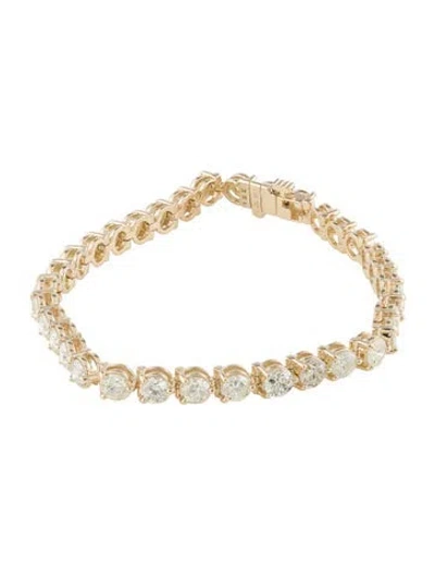 Pre-owned Bracelet 14k 7.60ctw Diamond Tennis  In Multi