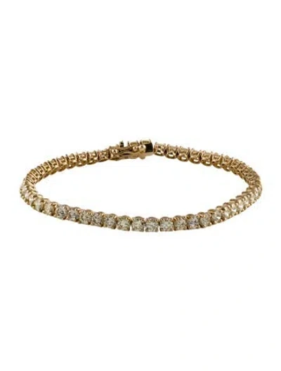 Pre-owned Bracelet 14k 7.65ctw Diamond Tennis , 7.25" In Multi