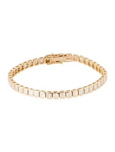 Pre-owned Bracelet 14k 7.71ctw Lab-grown Diamond Tennis , 7" In Multi