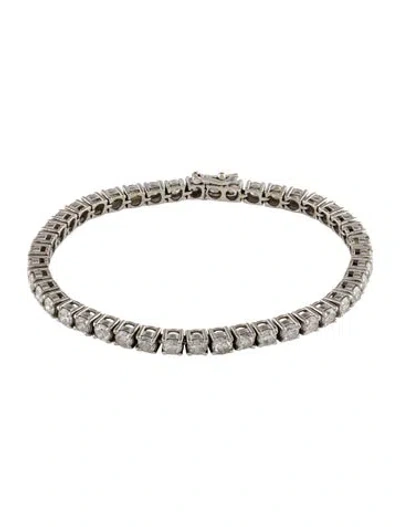 Pre-owned Bracelet 14k 7.74ctw Diamond Tennis  In Multi