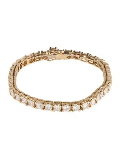 Pre-owned Bracelet 14k 7.87ctw Diamond Tennis , 6.5" In Multi