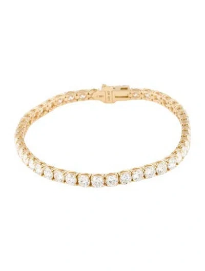 Pre-owned Bracelet 14k 8.00ctw Lab Grown Diamond Tennis Link , 6.75" In Multi