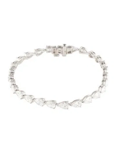 Pre-owned Bracelet 14k 8.00ctw Lab-grown Diamond Link , 7" In Multi
