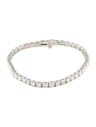 Pre-owned Bracelet 14k 8.00ctw Lab-grown Diamond Tennis , 6.75" In Multi