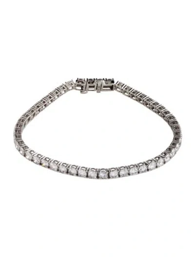 Pre-owned Bracelet 14k 8.00ctw Lab-grown Diamond Tennis , 6.75" In Multi