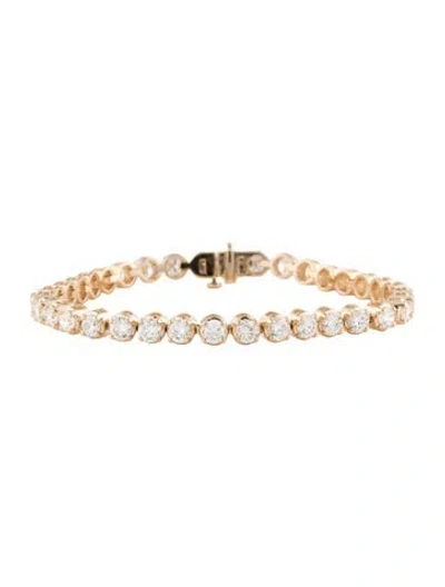 Pre-owned Bracelet 14k 8.00ctw Lab-grown Diamond Tennis , 7" In Multi