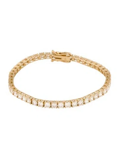 Pre-owned Bracelet 14k 8.04ctw Diamond Tennis , 7" In Multi