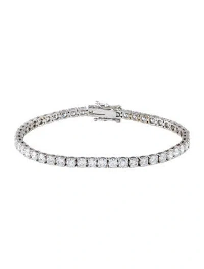 Pre-owned Bracelet 14k 8.04ctw Lab-grown Diamond Tennis , 7" In Multi