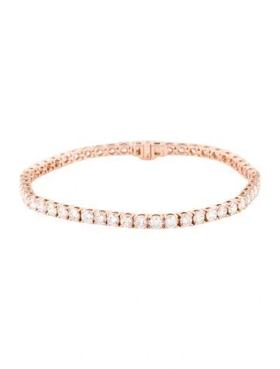 Pre-owned Bracelet 14k 8.36ctw Lab-grown Diamond Tennis , 7.25" In Multi