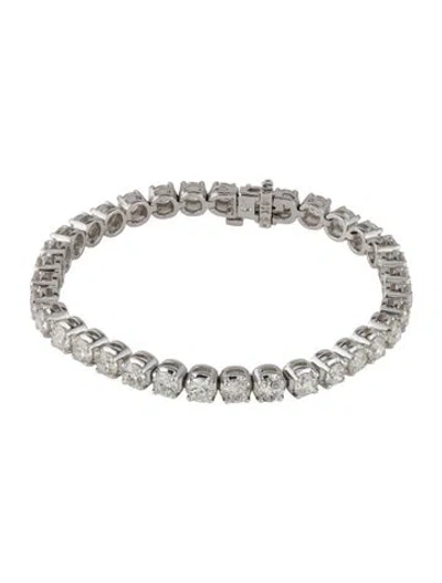 Pre-owned Bracelet 14k 8.45ctw Diamond Tennis , 6.25" In Multi