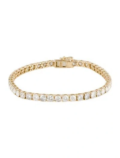 Pre-owned Bracelet 14k 8.46ctw Diamond Tennis , 7" In Multi