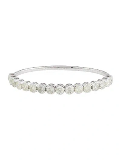 Pre-owned Bracelet 14k 8.51ctw Diamond Bangle, 7" In Multi