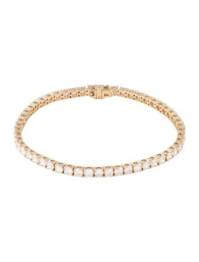 Pre-owned Bracelet 14k 8.51ctw Lab-grown Diamond Tennis , 7.5" In Multi