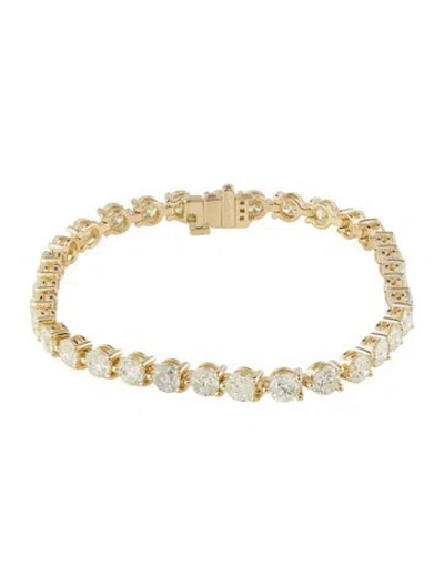 Pre-owned Bracelet 14k 8.55ctw Diamond Tennis , 6.75" In Multi