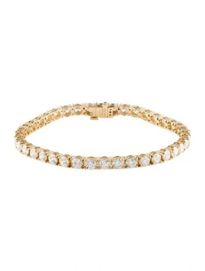 Pre-owned Bracelet 14k 8.55ctw Diamond Tennis , 7" In Multi