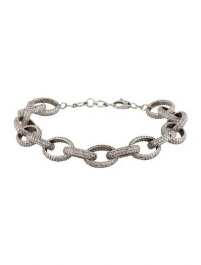 Pre-owned Bracelet 14k 8.62ctw Diamond Link , 8" In Multi