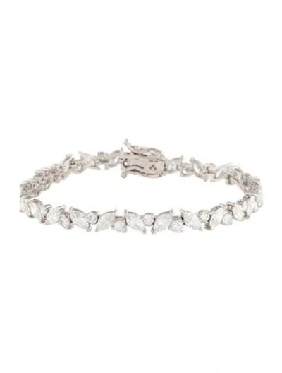 Pre-owned Bracelet 14k 8.62ctw Lab-grown Diamond Link , 7" In Multi
