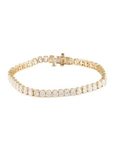 Pre-owned Bracelet 14k 8.74ctw Lab-grown Diamond Tennis , 6.25" In Multi