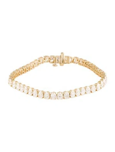 Pre-owned Bracelet 14k 8.74ctw Lab-grown Diamond Tennis , 6.5" In Multi