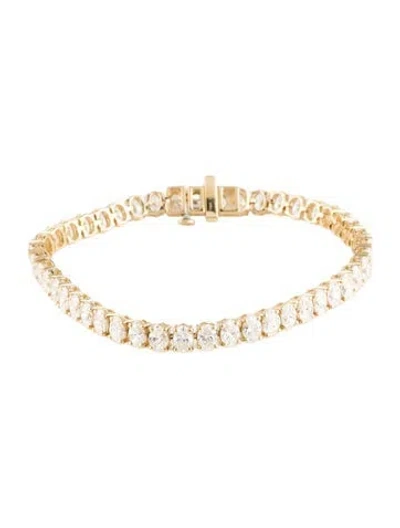 Pre-owned Bracelet 14k 8.74ctw Lab-grown Diamond Tennis , 6.5" In Multi
