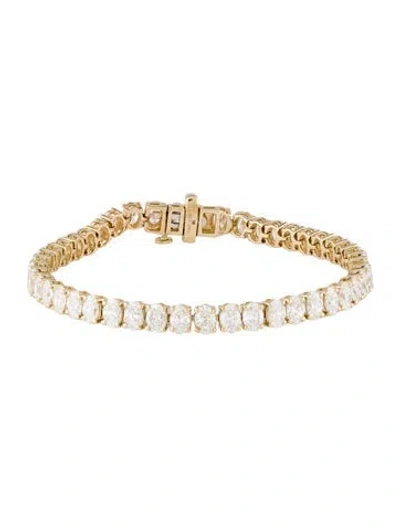 Pre-owned Bracelet 14k 8.74ctw Lab-grown Diamond Tennis , 6.5" In Multi