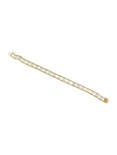 Pre-owned Bracelet 14k 8.78ctw Opal Tennis Link , 7.5" In Multi