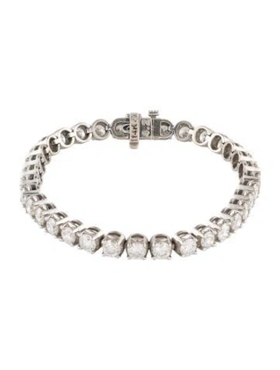 Pre-owned Bracelet 14k 8.84 Tcw Diamond Tennis , 6.75" In Multi