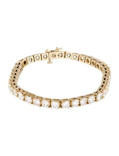 Pre-owned Bracelet 14k 8.97ctw Diamond Tennis , 7" In Multi