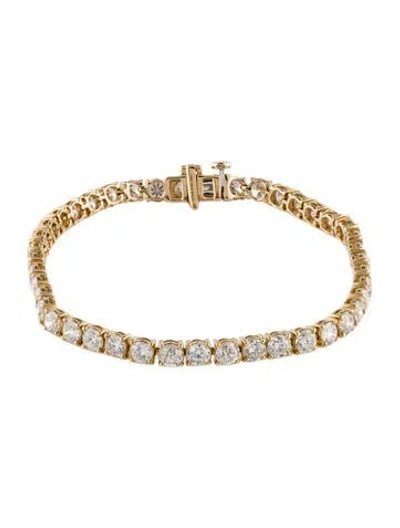 Pre-owned Bracelet 14k 9.00ctw Diamond Tennis , 7" In Multi