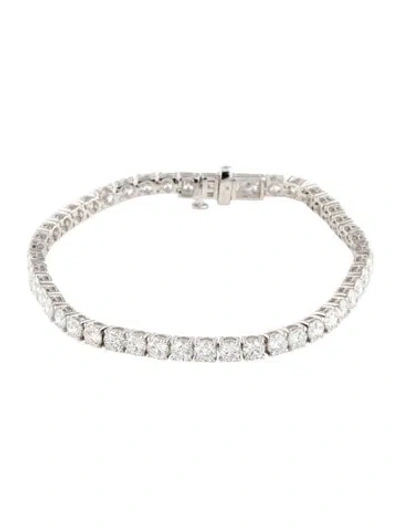 Pre-owned Bracelet 14k 9.00ctw Lab-grown Diamond Tennis , 6.75" In Multi