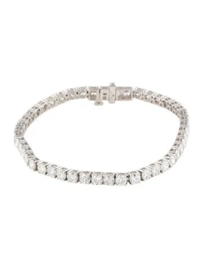 Pre-owned Bracelet 14k 9.00ctw Lab-grown Diamond Tennis , 6.75" In Multi