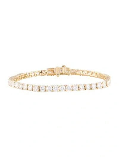 Pre-owned Bracelet 14k 9.00ctw Lab-grown Diamond Tennis Necklace, 7" In Multi