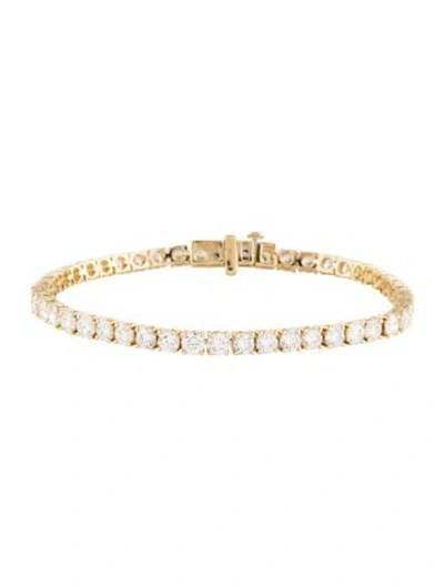 Pre-owned Bracelet 14k 9.00ctw Lab-grown Diamond Tennis Necklace, 7" In Multi