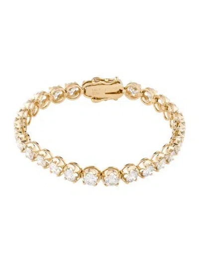 Pre-owned Bracelet 14k 9.20ctw Diamond Tennis , 6.5" In Multi