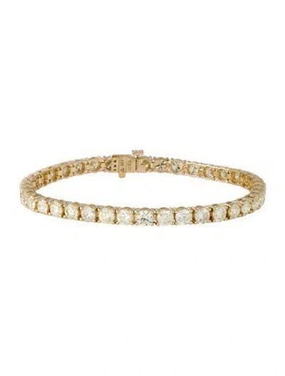 Pre-owned Bracelet 14k 9.22ctw Diamond Link , 7" In Multi