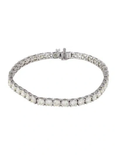 Pre-owned Bracelet 14k 9.41ctw Diamond Tennis , 7" In Multi