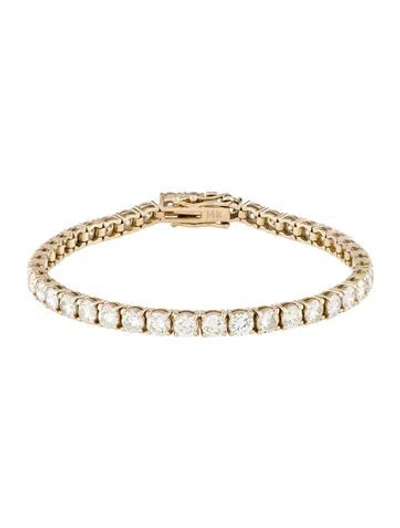 Pre-owned Bracelet 14k 9.43ctw Diamond Tennis Link , 7" In Multi