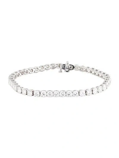 Pre-owned Bracelet 14k 9.45ctw Lab-grown Diamond Tennis , 6.75" In Multi