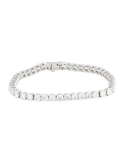 Pre-owned Bracelet 14k 9.45ctw Lab-grown Diamond Tennis , 6.75" In Multi
