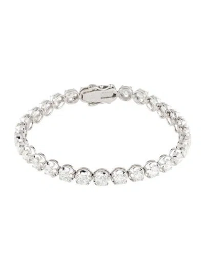 Pre-owned Bracelet 14k 9.50ctw Diamond Tennis , 7" In Multi