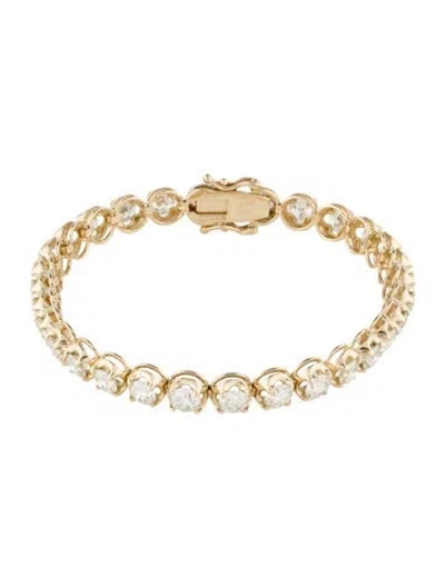 Pre-owned Bracelet 14k 9.50ctw Diamond Tennis  W/ Tags, 7" In Multi