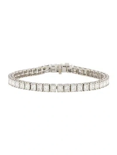 Pre-owned Bracelet 14k 9.56ctw Diamond Tennis , 6.25" In Multi